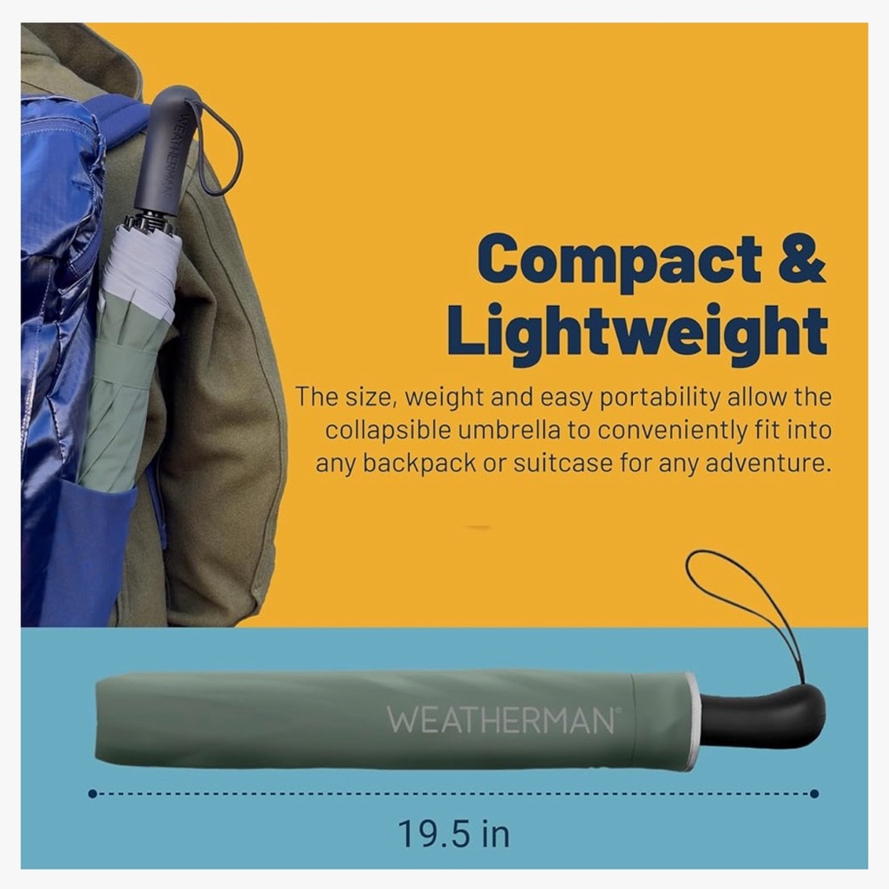 NEW Weatherman Golf Umbrella 2023 USA Ryder Cup PGA Collapsible Windproof - Picture 8 of 10